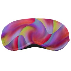 Colored Swirls Sleeping Mask by Colorfulart23