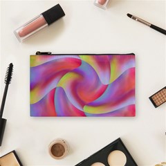 Colored Swirls Cosmetic Bag (small)