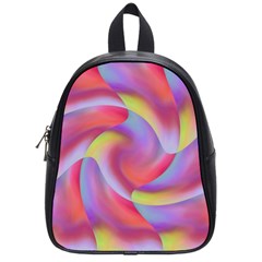 Colored Swirls School Bag (small)