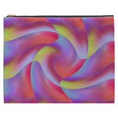 Colored Swirls Cosmetic Bag (xxxl)