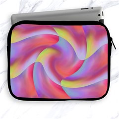 Colored Swirls Apple Ipad Zippered Sleeve