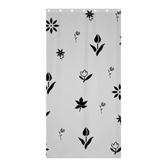 Natural Design (b&w) Shower Curtain 36  X 72  (stall)