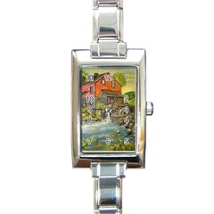 Daniels Mill   Ave Hurley   Rectangular Italian Charm Watch