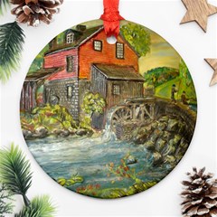 Daniels Mill   Ave Hurley   Round Ornament