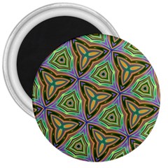 Elegant Retro Art 3  Button Magnet