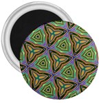 Elegant Retro Art 3  Button Magnet Front