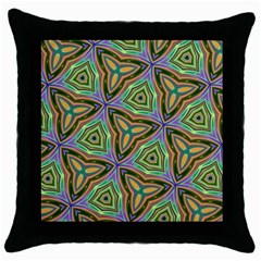 Elegant Retro Art Black Throw Pillow Case