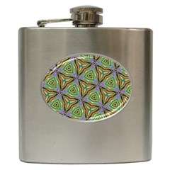 Elegant Retro Art Hip Flask by Colorfulart23