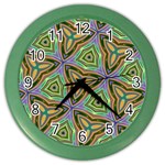 Elegant Retro Art Wall Clock (Color) Front