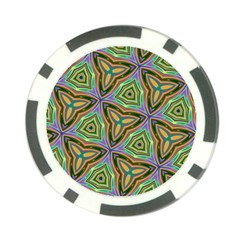 Elegant Retro Art Poker Chip by Colorfulart23