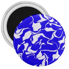 Swirl 3  Button Magnet