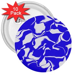 Swirl 3  Button (10 Pack)