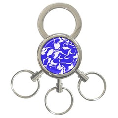 Swirl 3-ring Key Chain by Colorfulart23