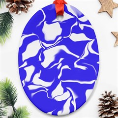 Swirl Oval Ornament (two Sides)