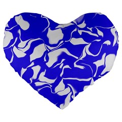 Swirl 19  Premium Heart Shape Cushion