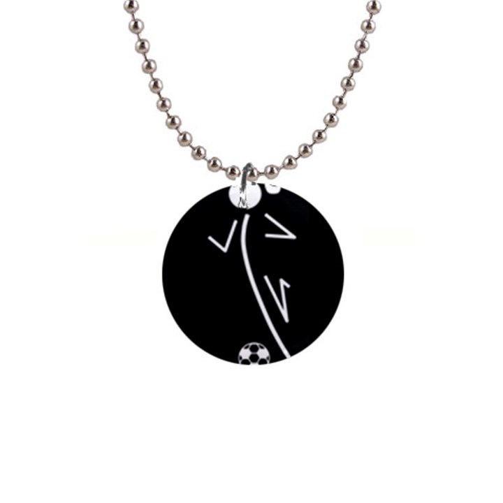 Cowcow Soccer Button Necklace