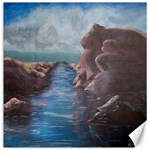 River Scene  Canvas 16  x 16  (Unframed) 15.2 x15.41  Canvas - 1