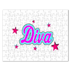  Pink Diva Jigsaw Puzzle (rectangle) by Colorfulart23