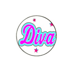  Pink Diva Golf Ball Marker (for Hat Clip)