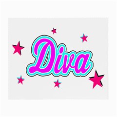  Pink Diva Glasses Cloth (small, Two Sided)