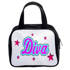  Pink Diva Classic Handbag (two Sides)