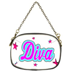  Pink Diva Chain Purse (two Sided) 