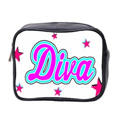  Pink Diva Mini Travel Toiletry Bag (two Sides)