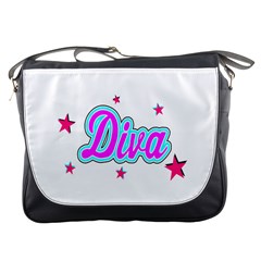  Pink Diva Messenger Bag