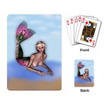 Mermaid on the beach Playing Cards Single Design Back