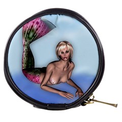 Mermaid On The Beach Mini Makeup Case by goldenjackal