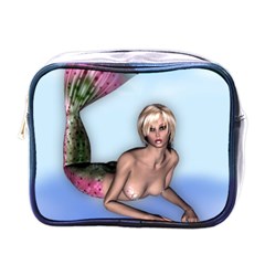 Mermaid On The Beach Mini Travel Toiletry Bag (one Side) by goldenjackal