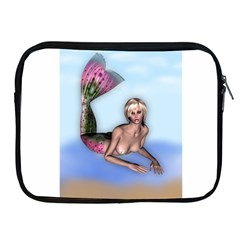 Mermaid On The Beach Apple Ipad Zippered Sleeve by goldenjackal