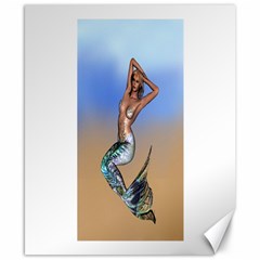 Sexy Mermaid On Beach Canvas 8  X 10  (unframed) by goldenjackal