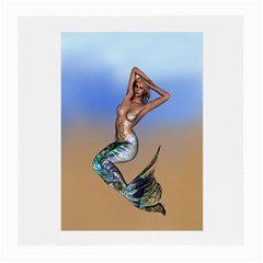 Sexy Mermaid On Beach Glasses Cloth (medium) by goldenjackal