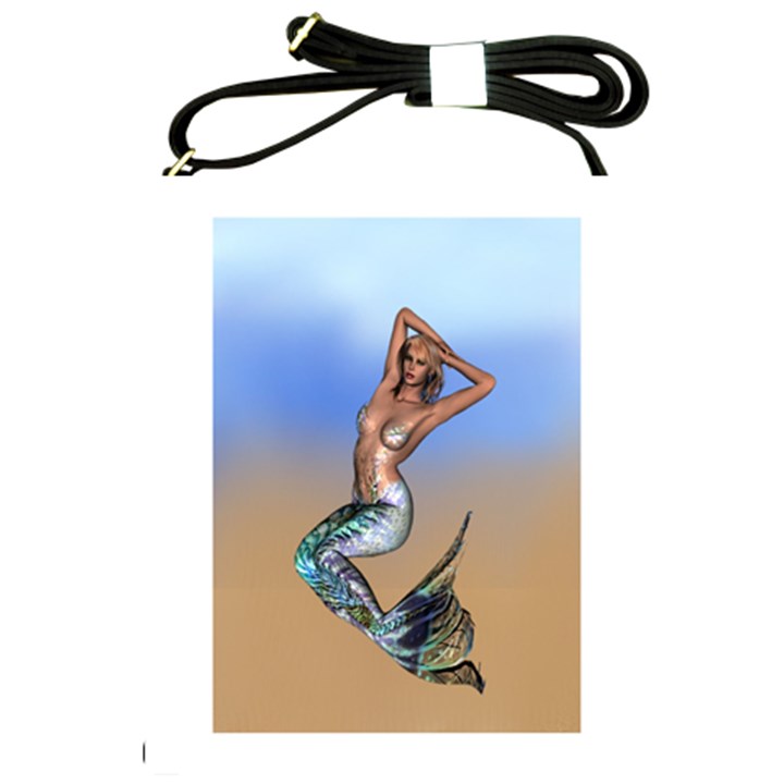 Sexy Mermaid On Beach Shoulder Sling Bag