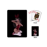 Miss Bunny In Red Lingerie Playing Cards (Mini) Back