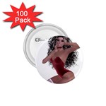 Miss Bunny in red lingerie 1.75  Button (100 pack) Front