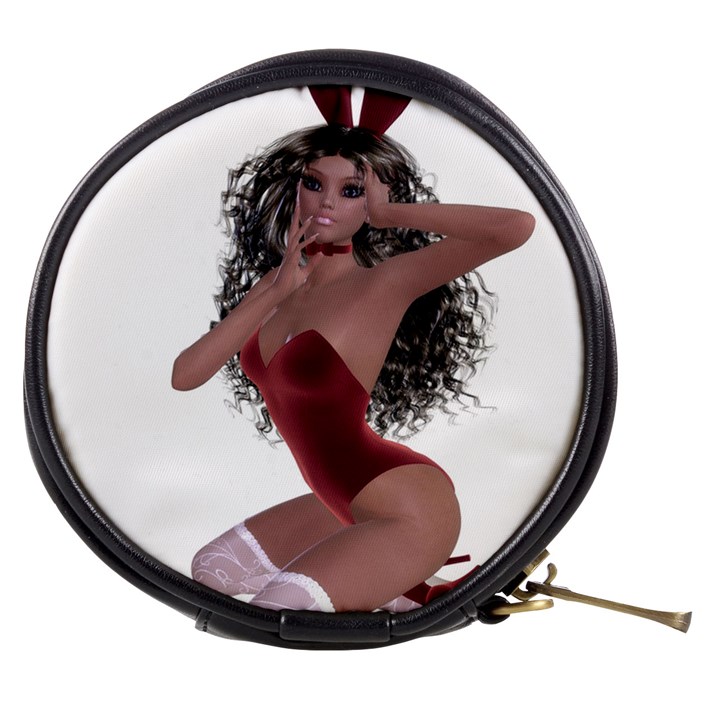 Miss Bunny in red lingerie Mini Makeup Case