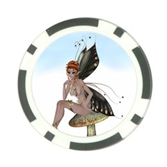 Fairy Sitting On A Mushroom Poker Chip (10 Pack) by goldenjackal