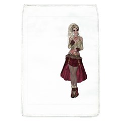 Steampunk Style Girl Wearing Red Dress Removable Flap Cover (large) by goldenjackal