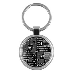 Beauty Of Binary Key Chain (round)