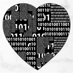 Beauty Of Binary Jigsaw Puzzle (heart)