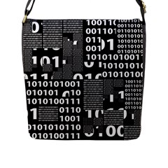 Beauty Of Binary Flap Closure Messenger Bag (large)