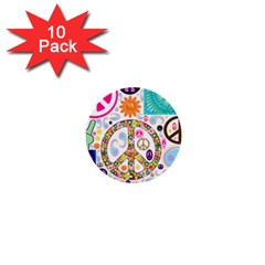 Peace Collage 1  Mini Button (10 Pack) by StuffOrSomething