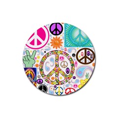 Peace Collage Drink Coasters 4 Pack (round)