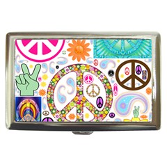 Peace Collage Cigarette Money Case