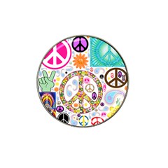 Peace Collage Golf Ball Marker 10 Pack (for Hat Clip)