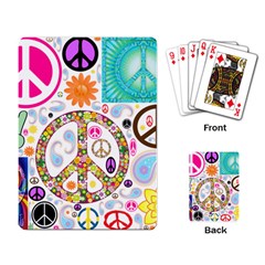 Peace Collage Playing Cards Single Design