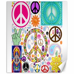 Peace Collage Canvas 20  X 24  (unframed) by StuffOrSomething