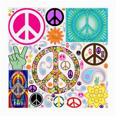 Peace Collage Glasses Cloth (medium)